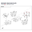 BRACKET, REAR SKID PLATE product image