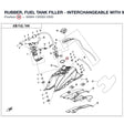 RUBBER, FUEL TANK FILLER - INTERCHANGEABLE WITH  9AWA-120002 product image