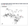 LH HANDLEBAR SWITCH ASSY REPL BY 9AWV-160310-2C01 product image