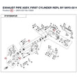 EXHAUST PIPE ASSY, FIRST CYLINDER REPL BY 9AY0-021100-10001 product image