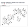 EXHAUST PIPE ASSY - REPL BY 9AY0-021200-10001 product image