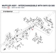 MUFFLER ASSY - INTERCHANGEABLE WITH  9AY0-021300 product image