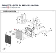RADIATOR - REPL BY 9AY0-181100-00001 product image