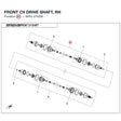 FRONT CV DRIVE SHAFT, RH product image