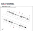 REAR CV DRIVE SHAFT product image