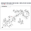 EXHAUST PIPE ASSY, TWO IN ONE - REPL BY 9AY1-021200-00002 product image