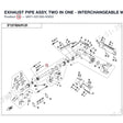 EXHAUST PIPE ASSY, TWO IN ONE - INTERCHANGEABLE WITH 9AY1-021200-00001 product image