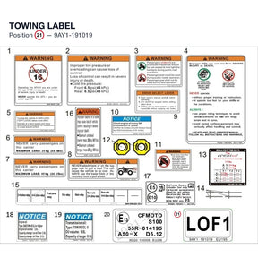 TOWING LABEL product image