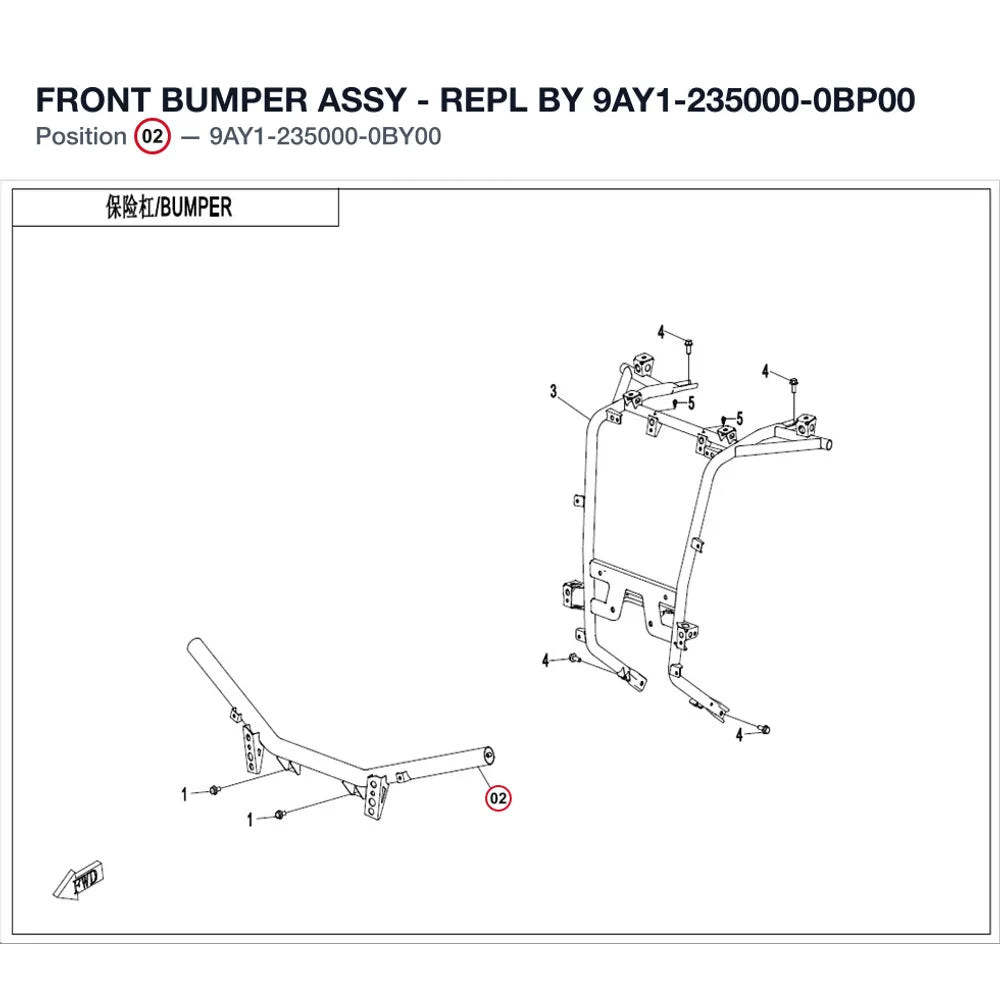 FRONT BUMPER ASSY product image