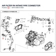 AIR FILTER RH INTAKE PIPE CONNECTOR product image
