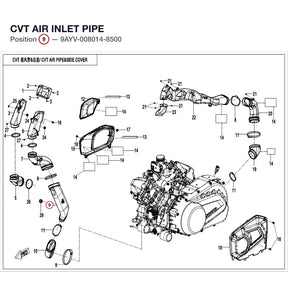 CVT AIR INLET PIPE product image