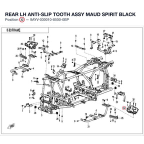 REAR LH ANTI-SLIP TOOTH ASSY product image
