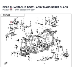 REAR RH ANTI-SLIP TOOTH ASSY product image