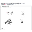 SEAT LOWER PANEL HEAT INSULATOR PLATE product image