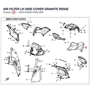 AIR FILTER LH SIDE COVER product image