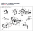 FRONT TOP COVER UPPER LH NET product image