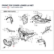 FRONT TOP COVER LOWER LH NET product image