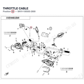 THROTTLE CABLE product image