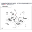 HANDLEBAR LOWER BLOCK - INTERCHANGEABLE WITH 9AWV-101100-8001 product image