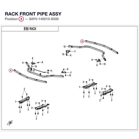 RACK FRONT PIPE ASSY product image