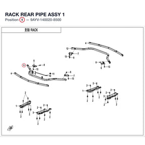 RACK REAR PIPE ASSY 1 product image
