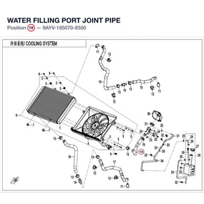 WATER FILLING PORT JOINT PIPE product image