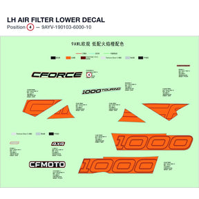 LH AIR FILTER LOWER DECAL product image