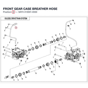 FRONT GEAR CASE BREATHER HOSE product image