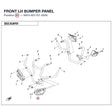 FRONT LH BUMPER PANEL product image