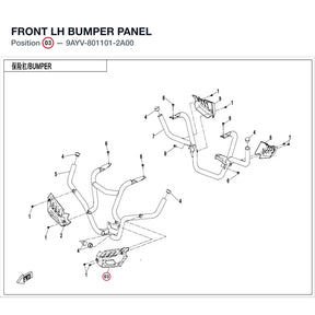 FRONT LH BUMPER PANEL product image