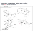 RH REFLECTOR BRACKET product image