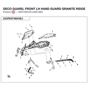 DECO GUARD, FRONT LH HAND GUARD product image