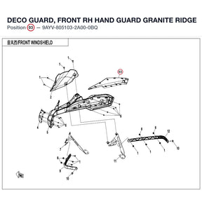 DECO GUARD, FRONT RH HAND GUARD product image