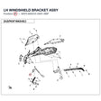 LH WINDSHIELD BRACKET ASSY product image
