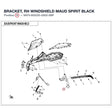 BRACKET, RH WINDSHIELD product image