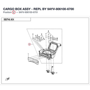 CARGO BOX ASSY - REPL BY 9AYV-806100-6700 product image