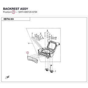 BACKREST ASSY product image