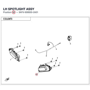 LH SPOTLIGHT ASSY product image