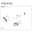 RH SPOTLIGHT ASSY product image