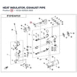 HEAT INSULATOR, EXHAUST PIPE product image