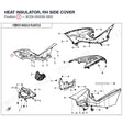 HEAT INSULATOR, RH SIDE COVER product image