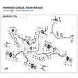PARKING CABLE, REAR BRAKE product image