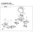 LH ARMREST ASSY product image