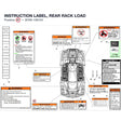 INSTRUCTION LABEL, REAR RACK LOAD product image