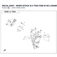 DECAL ASSY - WHEN STOCK IS 0 THIS ITEM IS NO LONGER AVAILABLE product image