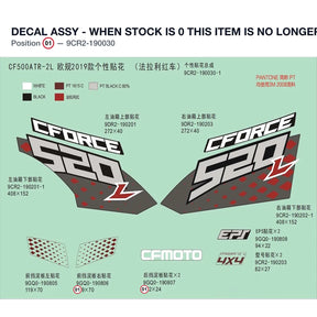 DECAL ASSY - WHEN STOCK IS 0 THIS ITEM IS NO LONGER AVAILABLE product image