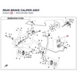 REAR BRAKE CALIPER ASSY product image