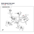 REAR BRAKE PAD ASSY product image