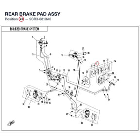 REAR BRAKE PAD ASSY product image