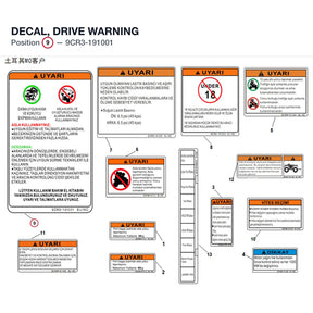 DECAL, DRIVE WARNING product image